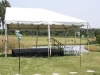Band shell tent with stage