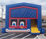 Clownface Bounce House With Slide