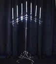 9/7 light adjustable silver candelabra