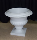 white short urn rental